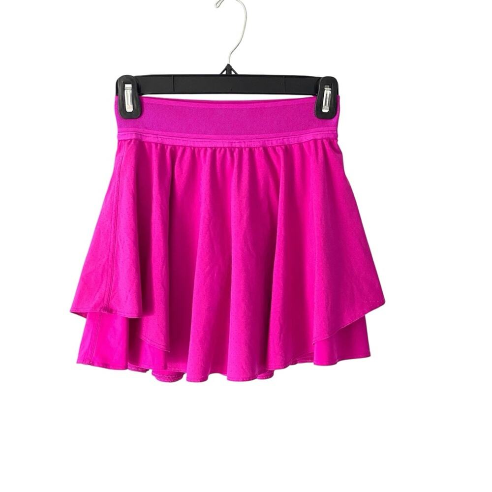 Lululemon Court Rival Hot Pink Perforated Skirt Skort Purple Pink size 2 - Picture 5 of 10